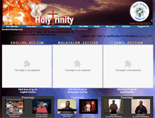 Tablet Screenshot of holytrinity.tv